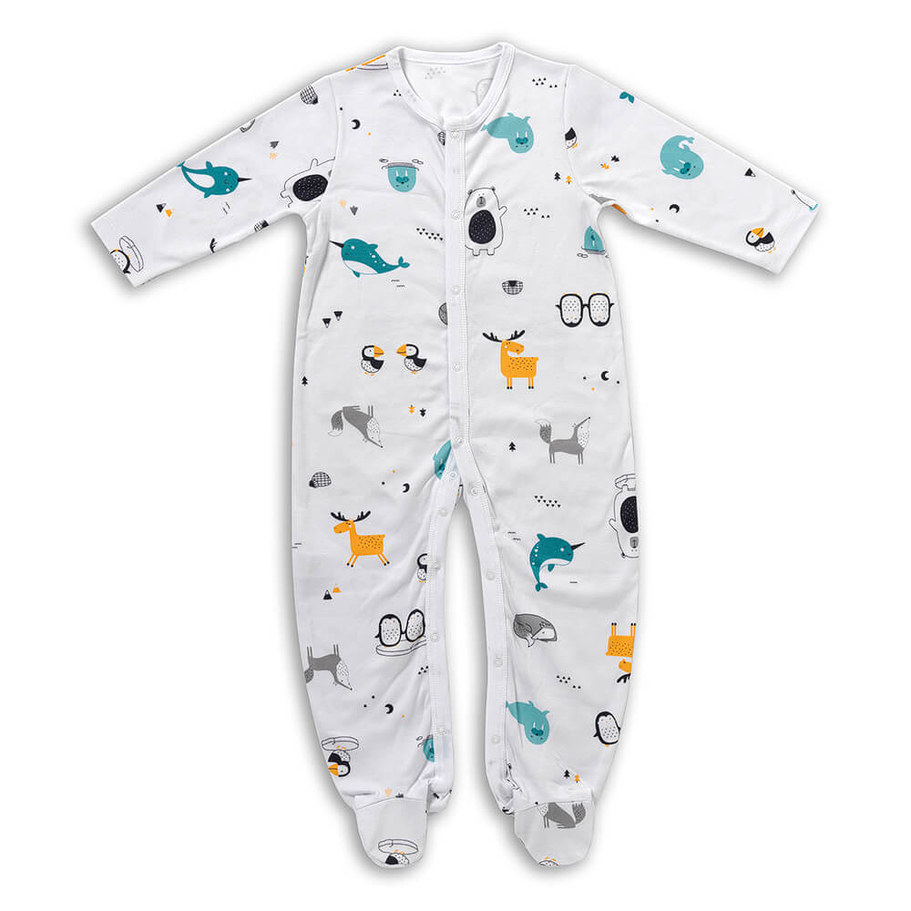 Pack de 2 pijamas para bebé de algódon orgánico_Amigos Polares_4_443