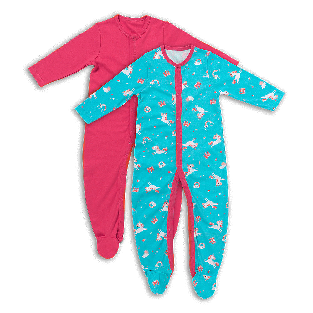 Pack de 2 pijamas para bebé de algódon orgánico_Unicorno_1_443