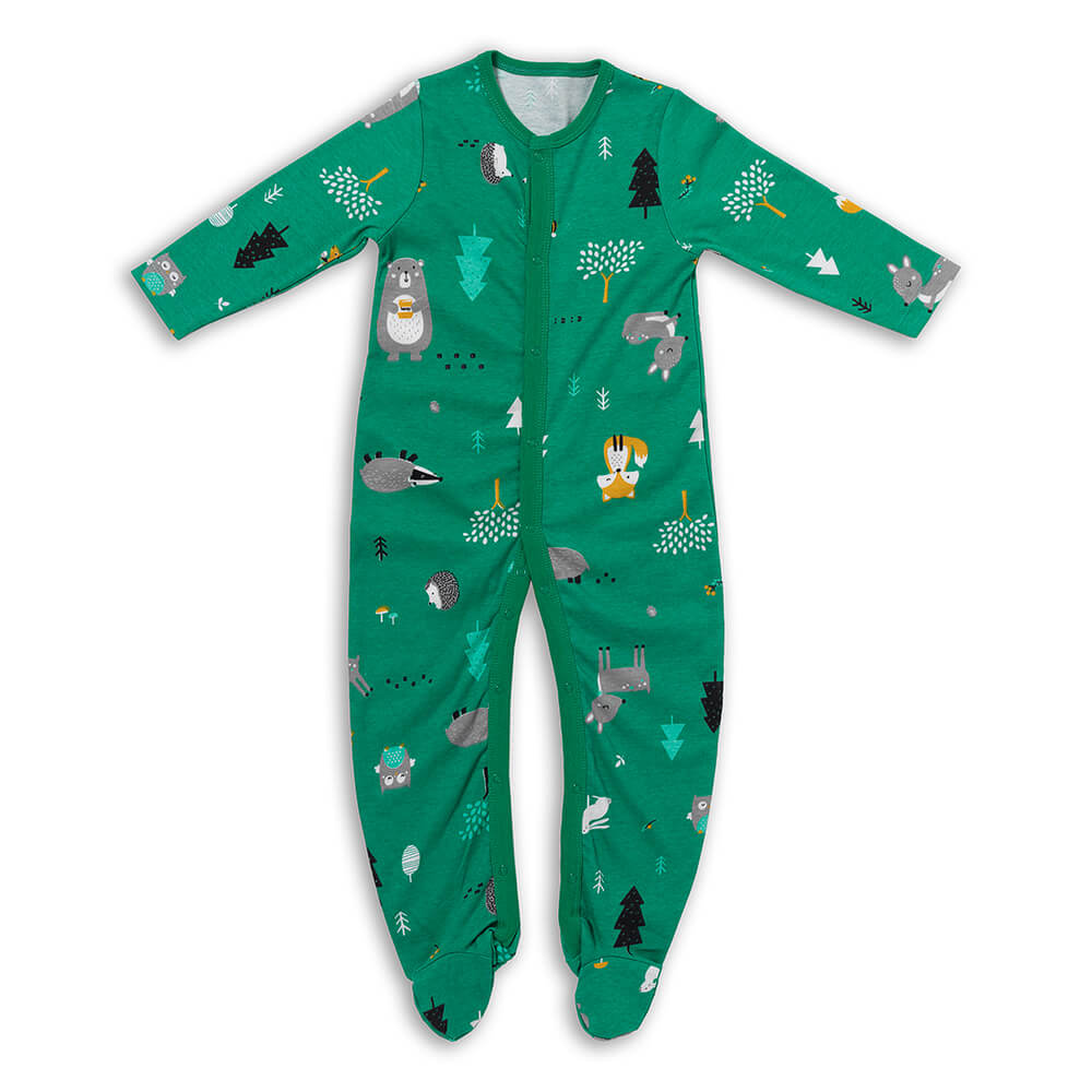 Pack de 2 pijamas para bebé de algódon orgánico_Animales del bosque_3_443