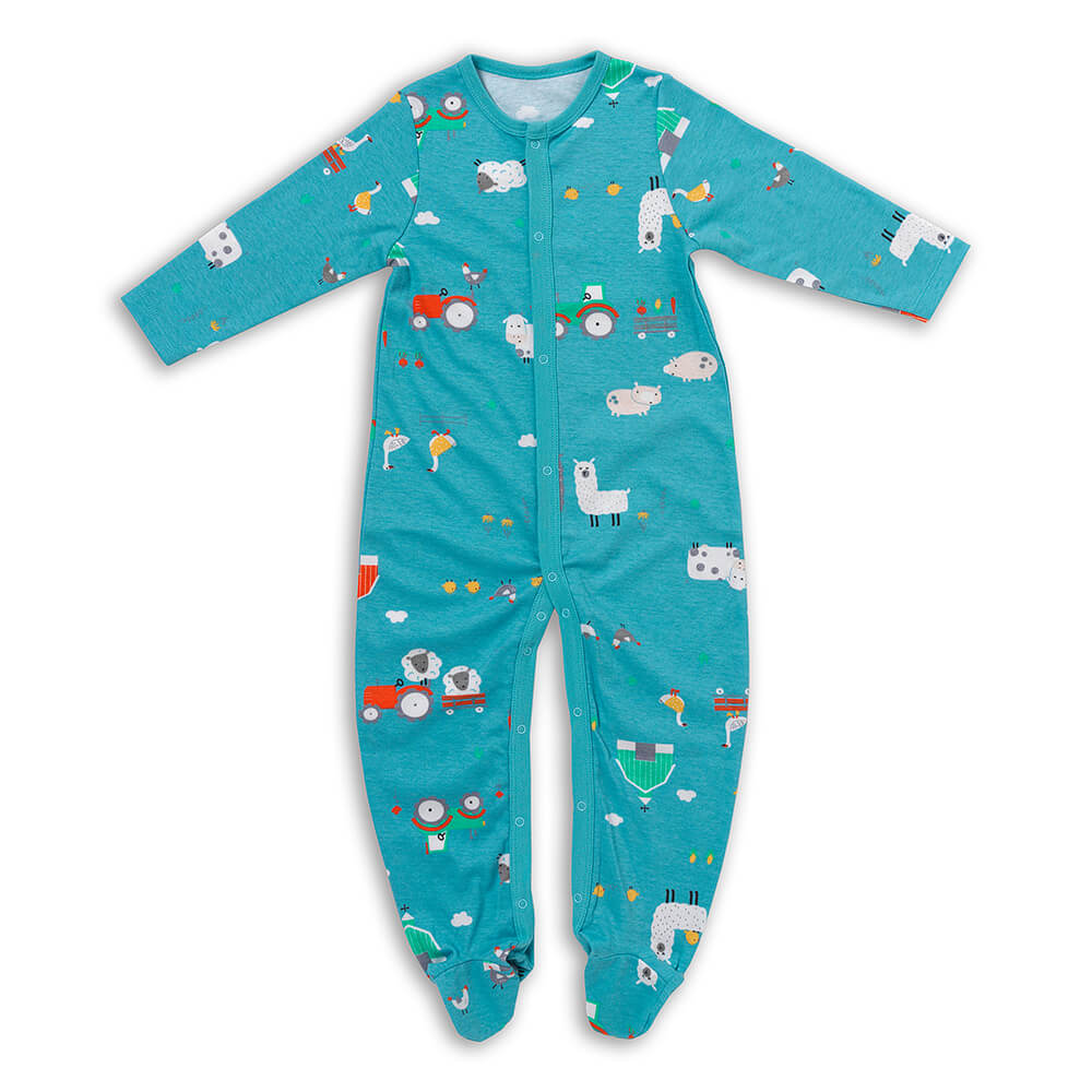 Pack de 2 pijamas para bebé de algódon orgánico_Granja_3_443