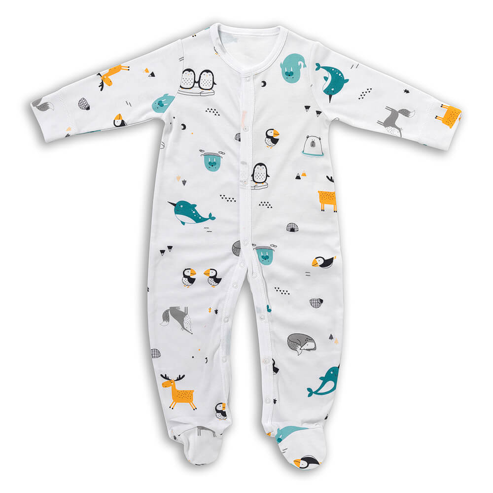 Pack de 2 pijamas para bebé de algódon orgánico_Amigos Polares_3_443