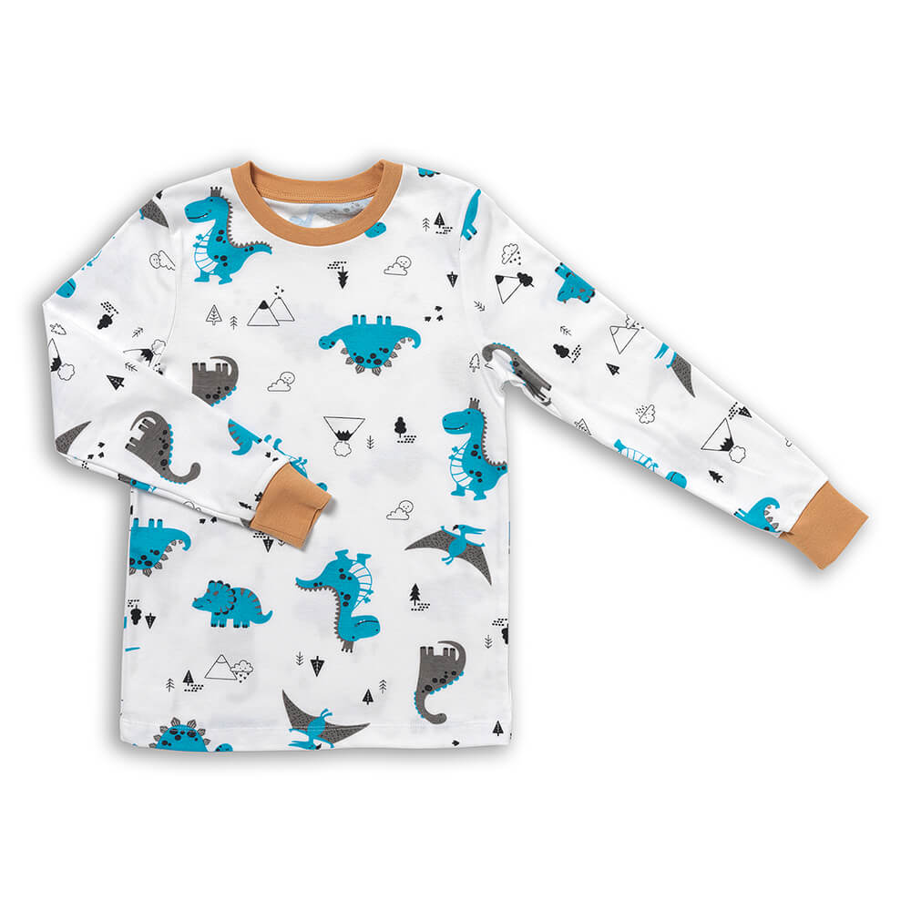 Pijama de niño de algódon orgánico_Jurassic_parte superior_444