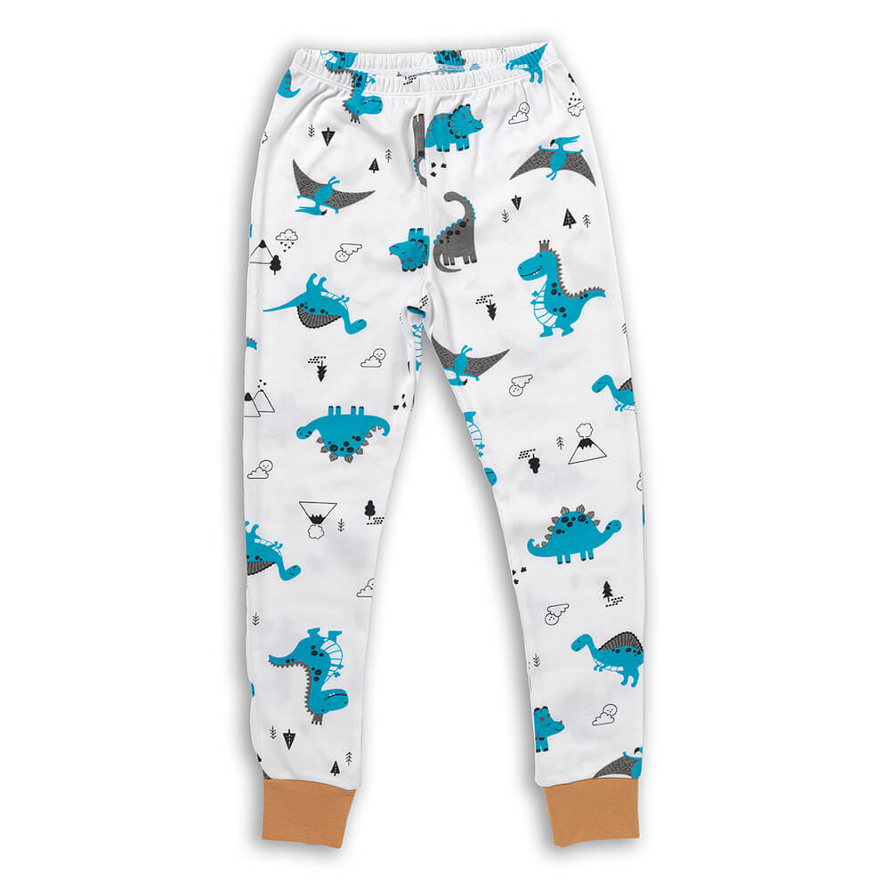 Pijama de niño de algódon orgánico_Jurassic_pantalón_444
