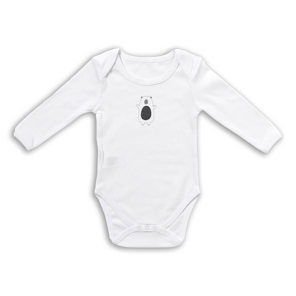 Pack de 3 bodies para bebé manga larga de algódon orgánico_Amigos Polares_3_434