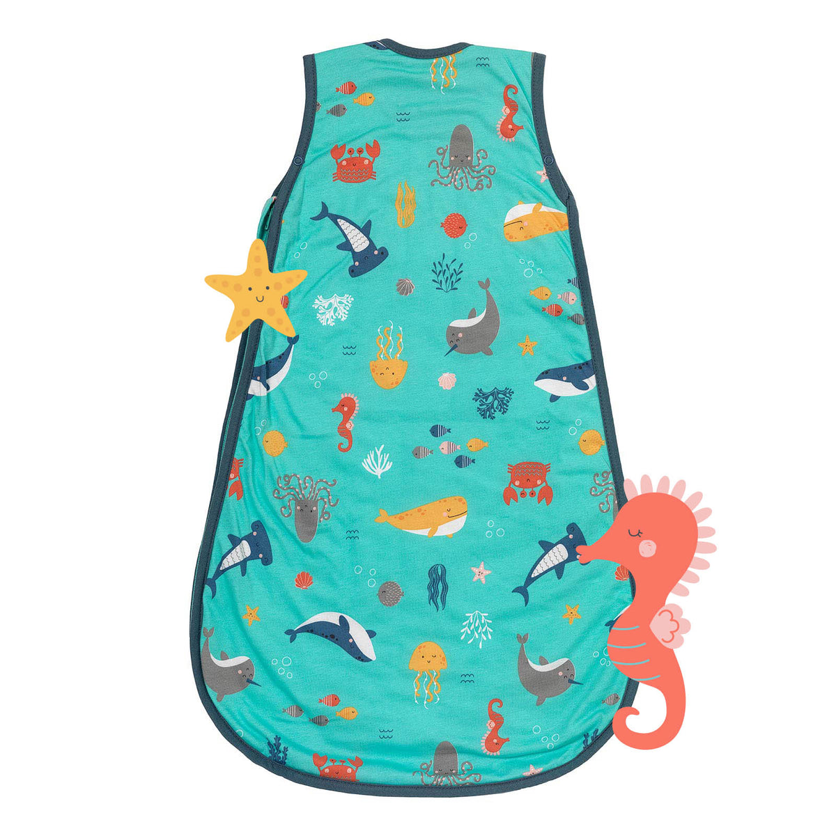 Saco de dormir para bebé 1.0 TOG_Animales marinos_parte trasera_420