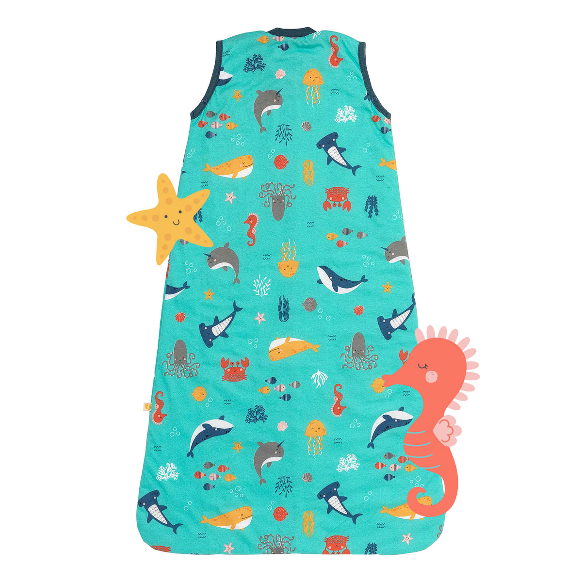 Saco de dormir para bebé 1.0 TOG_Animales marinos_parte trasera_420
