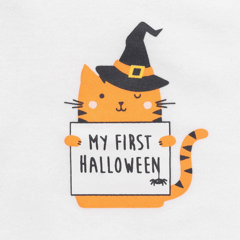 Body para bebé con mensaje de algodón orgánico_My First Halloween_2_431