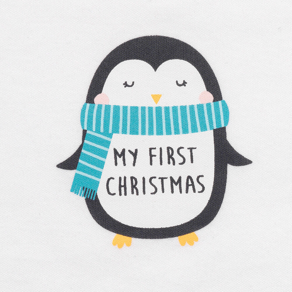 Body para bebé con mensaje de algodón orgánico_My First Christmas_2_431