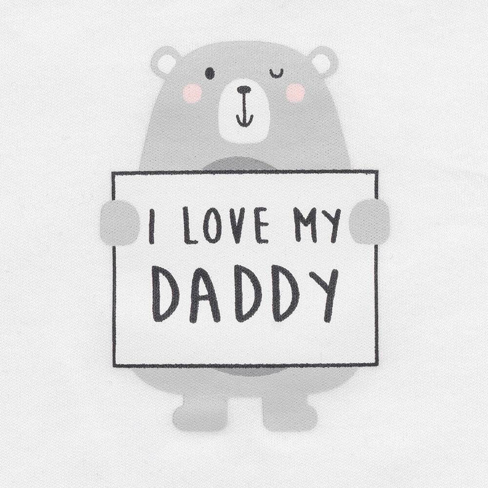 Body para bebé con mensaje de algodón orgánico_I Love My Daddy_2_431