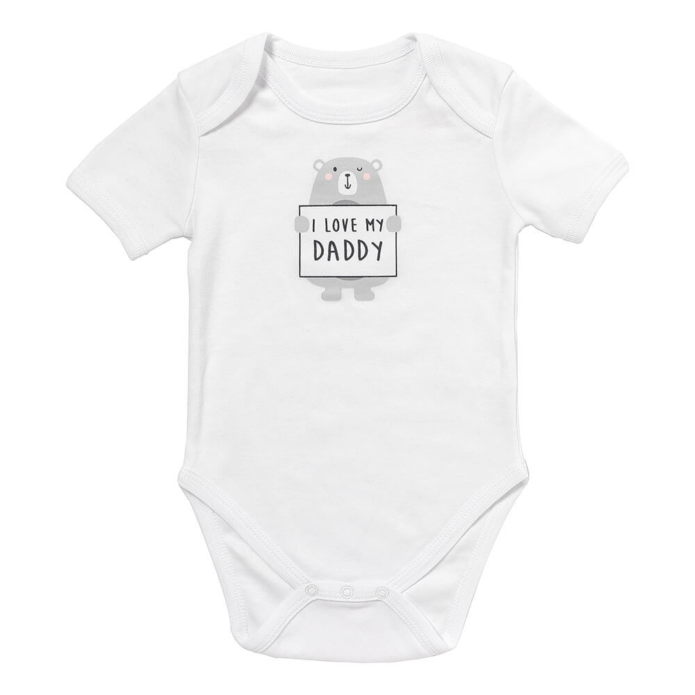 Body para bebé con mensaje de algodón orgánico_I Love My Daddy_1_431
