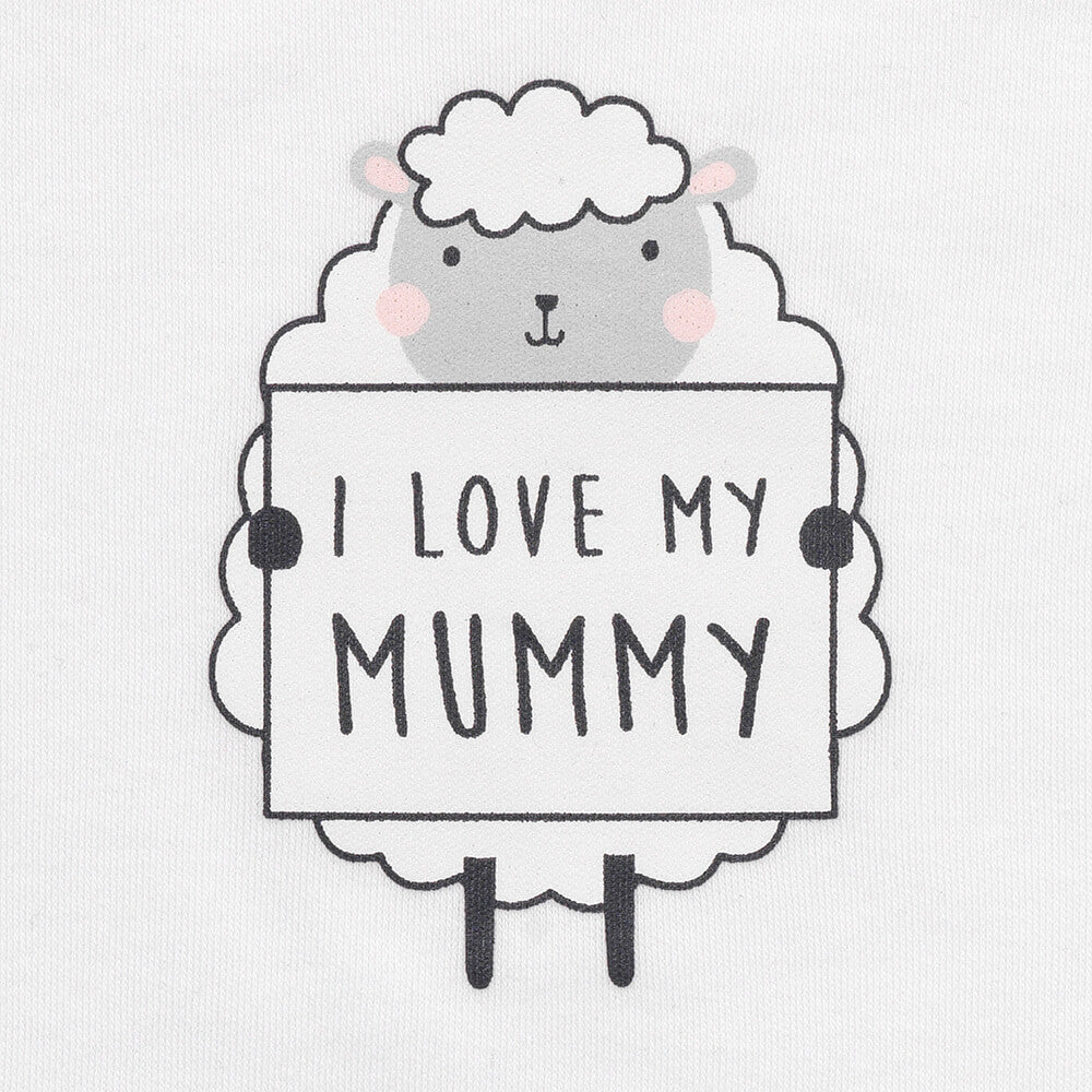 Body para bebé con mensaje de algodón orgánico_I Love My Mummy_2_431