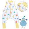 Saco de dormir con pies y suelas antideslizantes y mangas 1.0 TOG_Frutas en Forma_Delantero con sisa_1182
