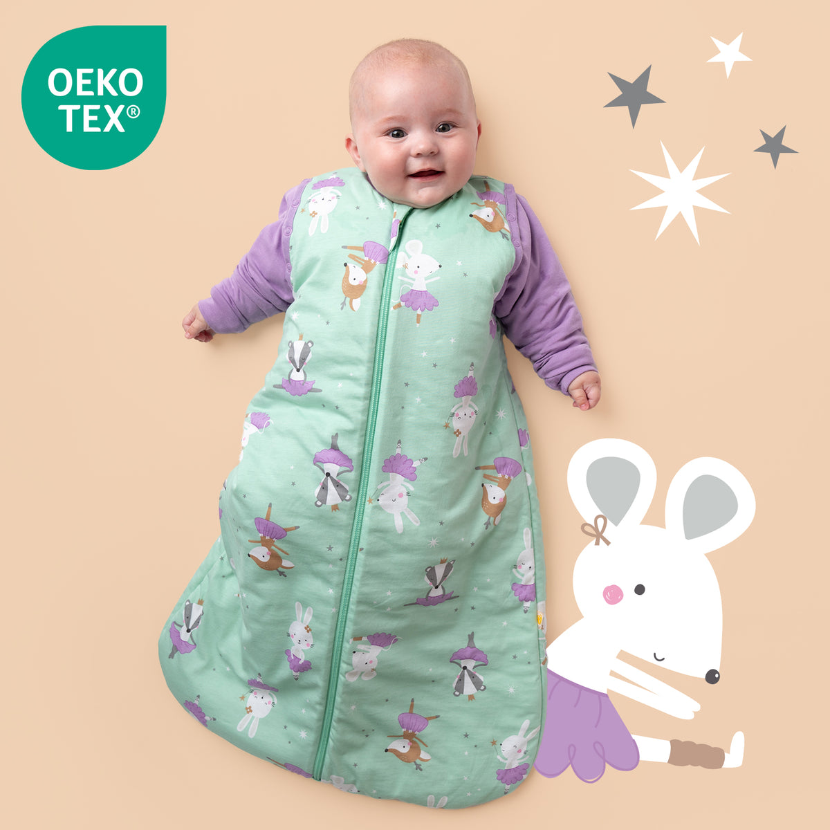 Saco de dormir para bebé 1.0 TOG_Bailarina_OEKOTEX_1187