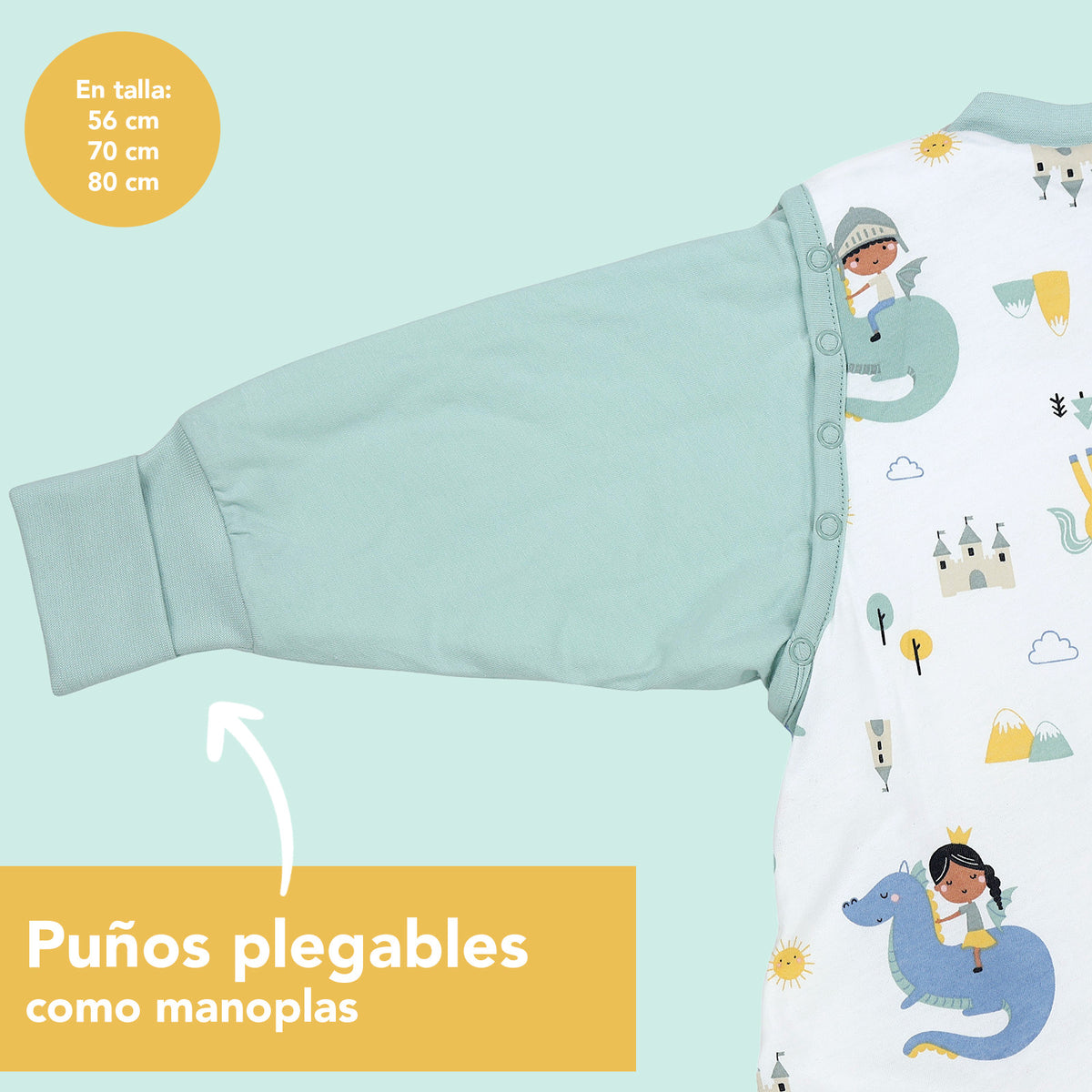 Saco de dormir para bebé 1.0 TOG_Fantasia_zona del brazo_1187