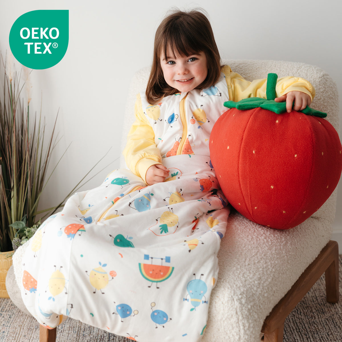 Saco de dormir para bebé 1.0 TOG_Frutas en Forma_OEKOTEX_1187