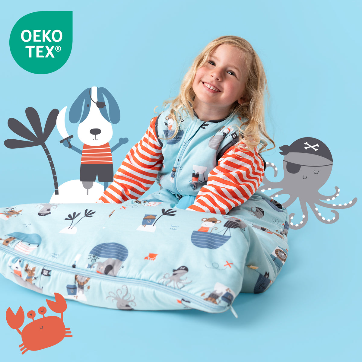 Saco de dormir para bebé 1.0 TOG_Pirata_OEKOTEX_1187