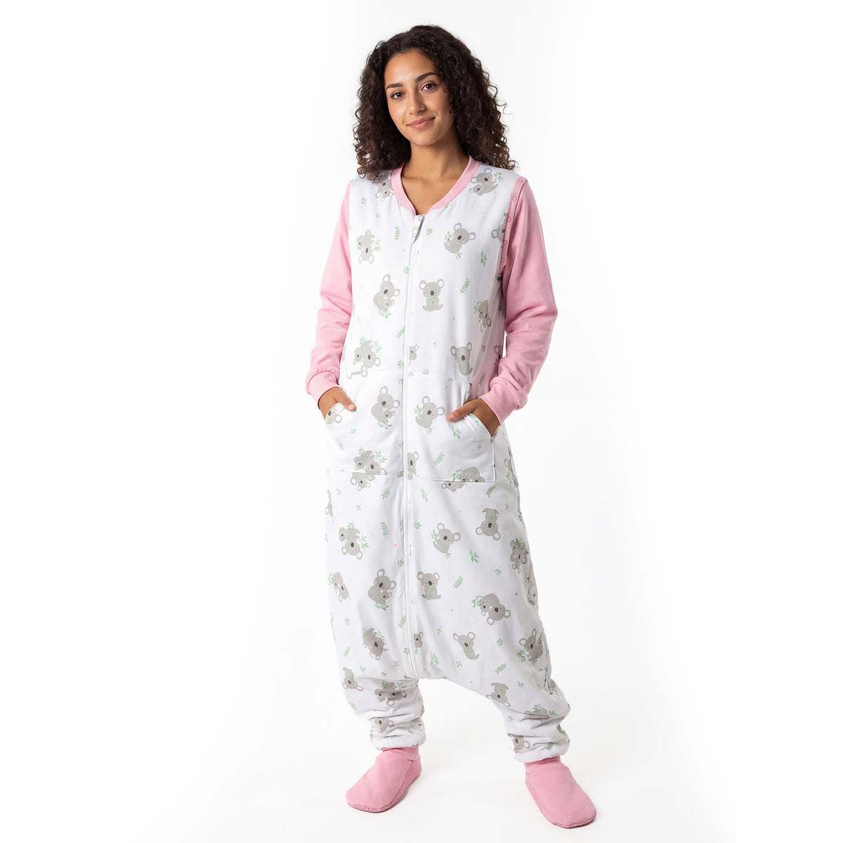 Saco de dormir con pies y suelas antideslizantes para adultos 2.5 TOG_Koala_foto de ejemplo_1188