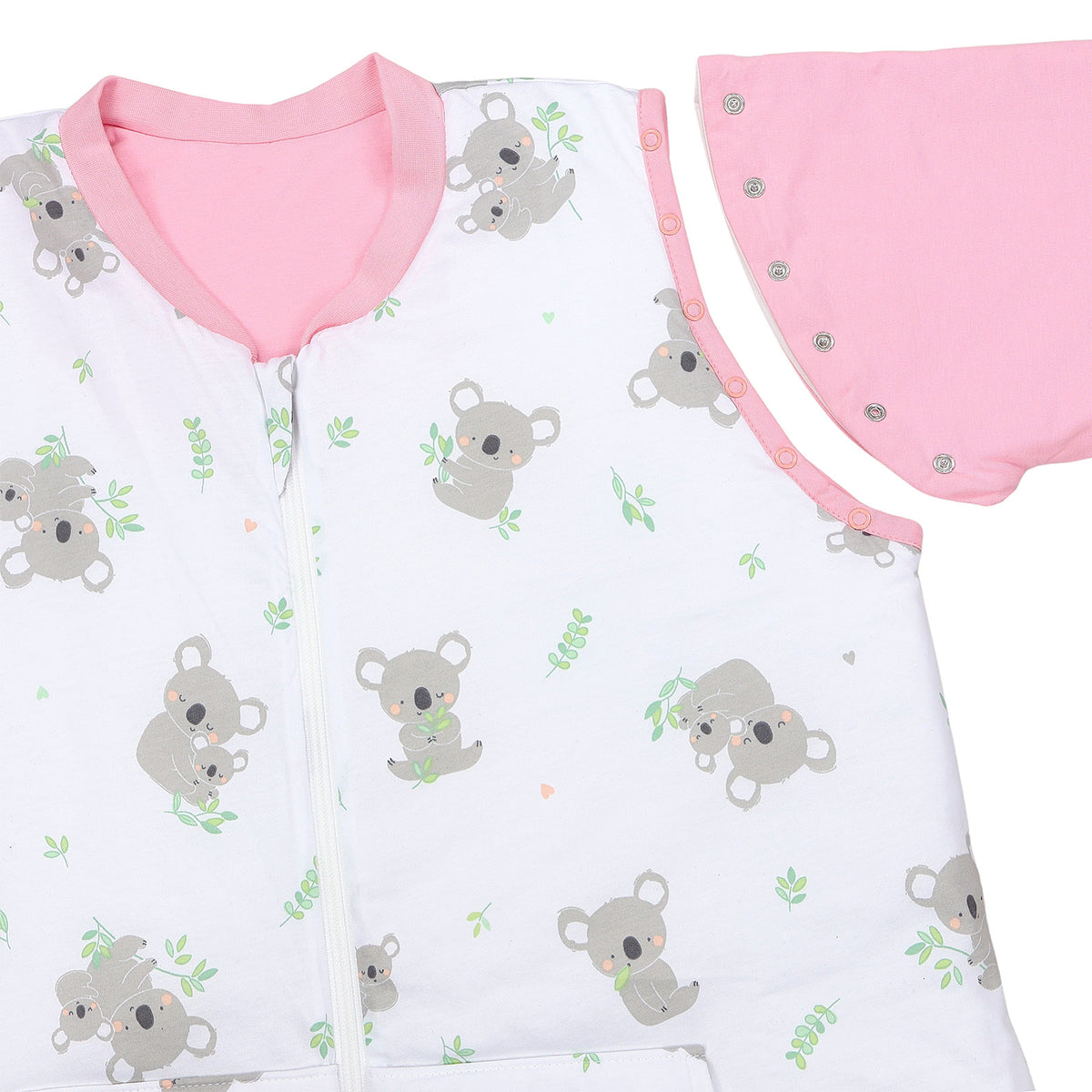 Saco de dormir con pies y suelas antideslizantes para adultos 2.5 TOG_Koala_zona del brazo_1188