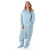 Saco de dormir con pies y suelas antideslizantes para adultos 2.5 TOG_Azul Hielo_foto de ejemplo_1188