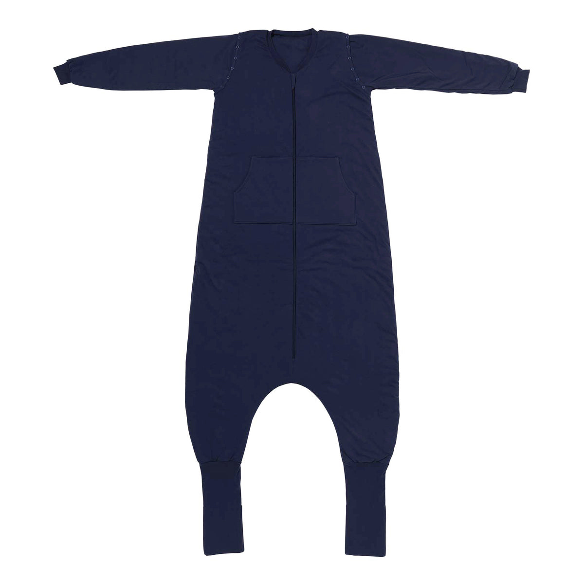 Saco de dormir con pies y suelas antideslizantes para adultos 2.5 TOG_Azul marino_parte frontal_1188
