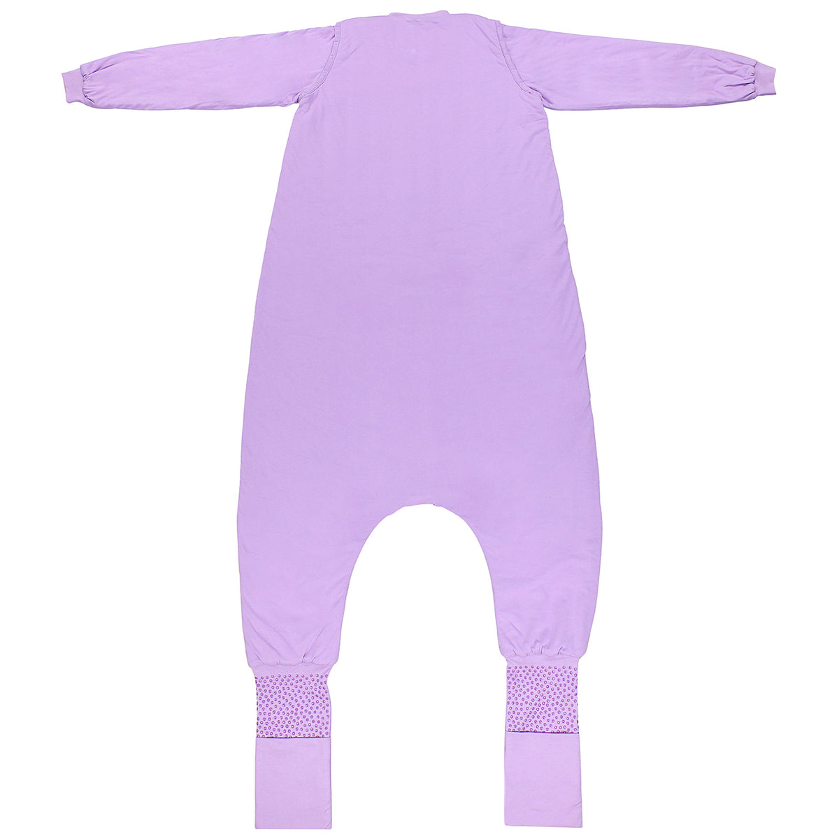 Saco de dormir con pies y suelas antideslizantes para adultos 2.5 TOG_Lila_parte trasera_1188