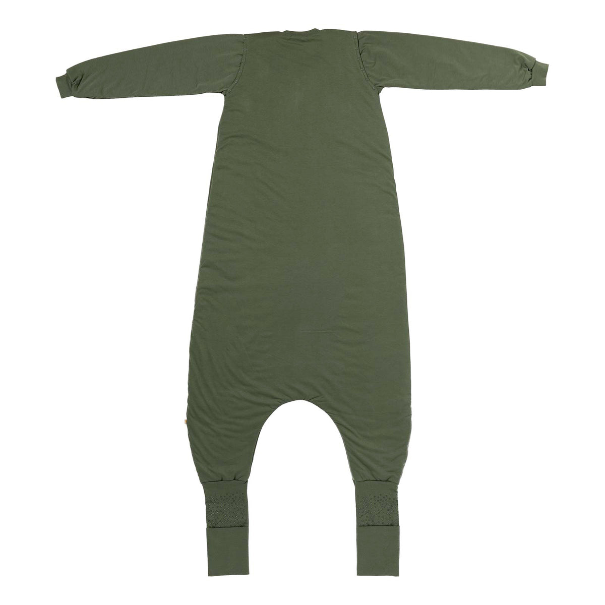 Saco de dormir con pies y suelas antideslizantes para adultos 2.5 TOG_Olive_parte trasera_1188