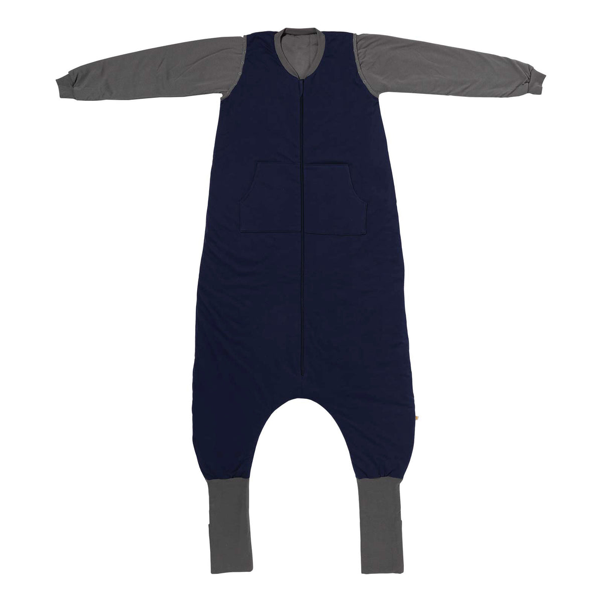 Saco de dormir con pies y suelas antideslizantes para adultos 3.5 TOG_Gris Marino_parte frontal_1189