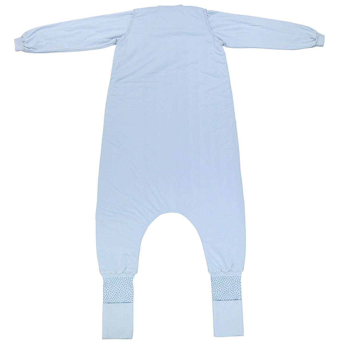Saco de dormir con pies y suelas antideslizantes y mangas para adultos 1.0 TOG_Azul Hielo_parte trasera_1190