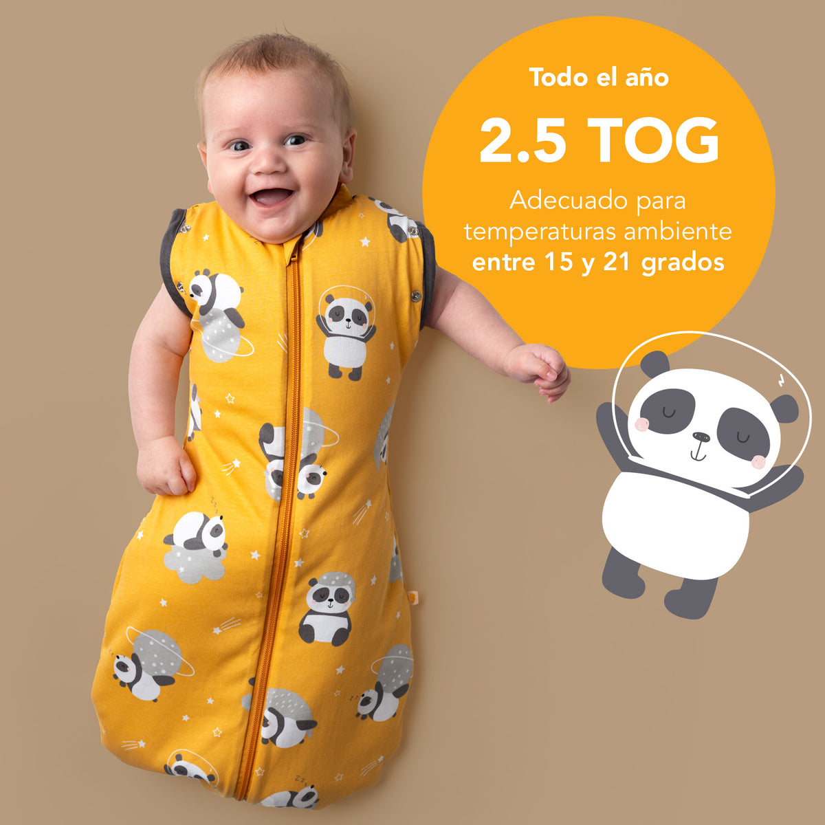 Manta Envolvente para Bebé 2.5 TOG_Panda_TOG_1193