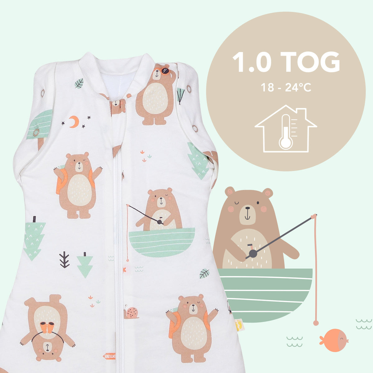 Manta Envolvente para Bebé 1.0 TOG_Oso Explorador_TOG_1198