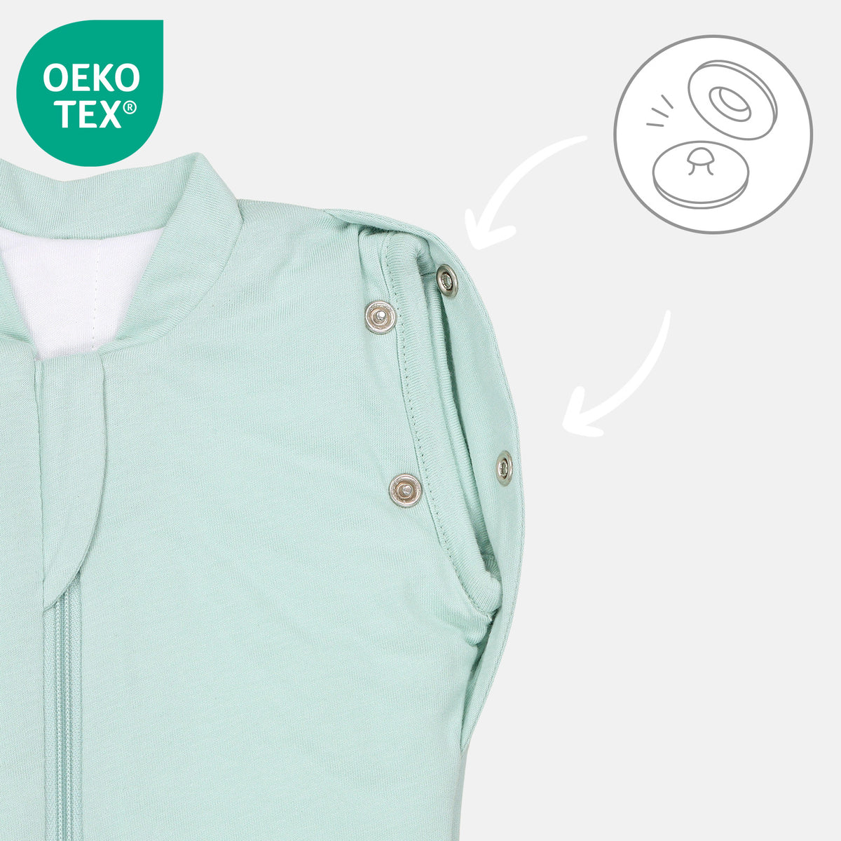 Manta Envolvente para Bebé 1.0 TOG_Salvia_OEKOTEX_1198