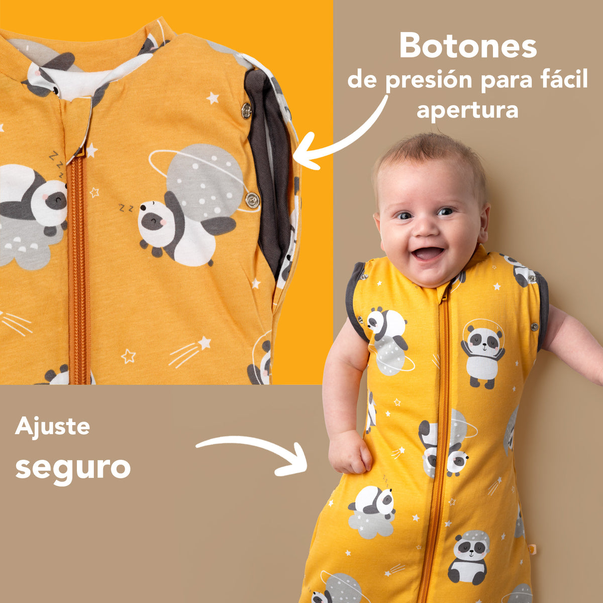Manta Envolvente para Bebé 1.0 TOG_Panda_zona del brazo_1198