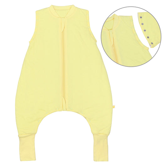 Saco de dormir con pies y suelas antideslizantes y mangas 1.0 TOG_Amarillo Claro_Delantero con sisa_1200