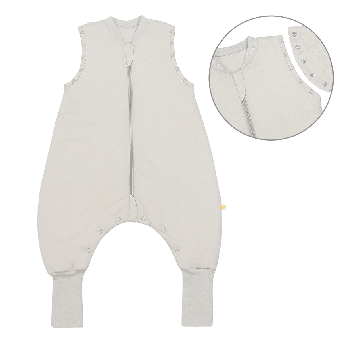 Saco de dormir con pies y suelas antideslizantes y mangas 1.0 TOG_Taupe_parte frontal_1200
