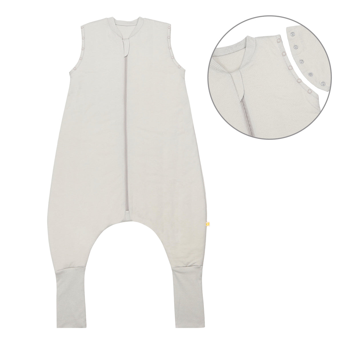 Saco de dormir con pies y suelas antideslizantes y mangas 1.0 TOG_Taupe_parte frontal_1200