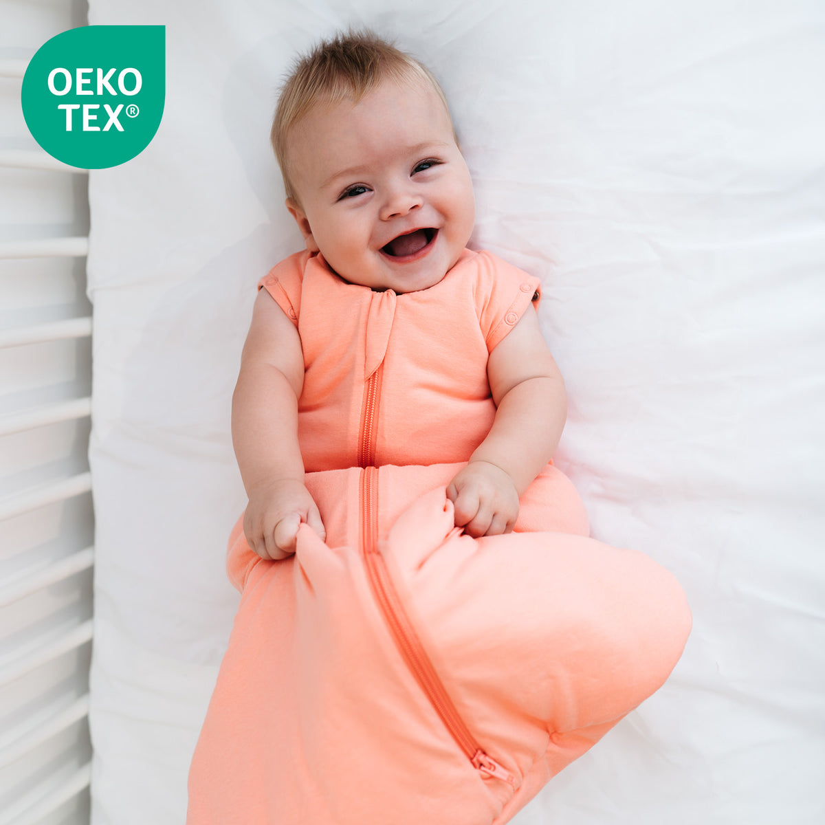 Saco de dormir para bebé 1.0 TOG_Melocotón_OEKOTEX_1201