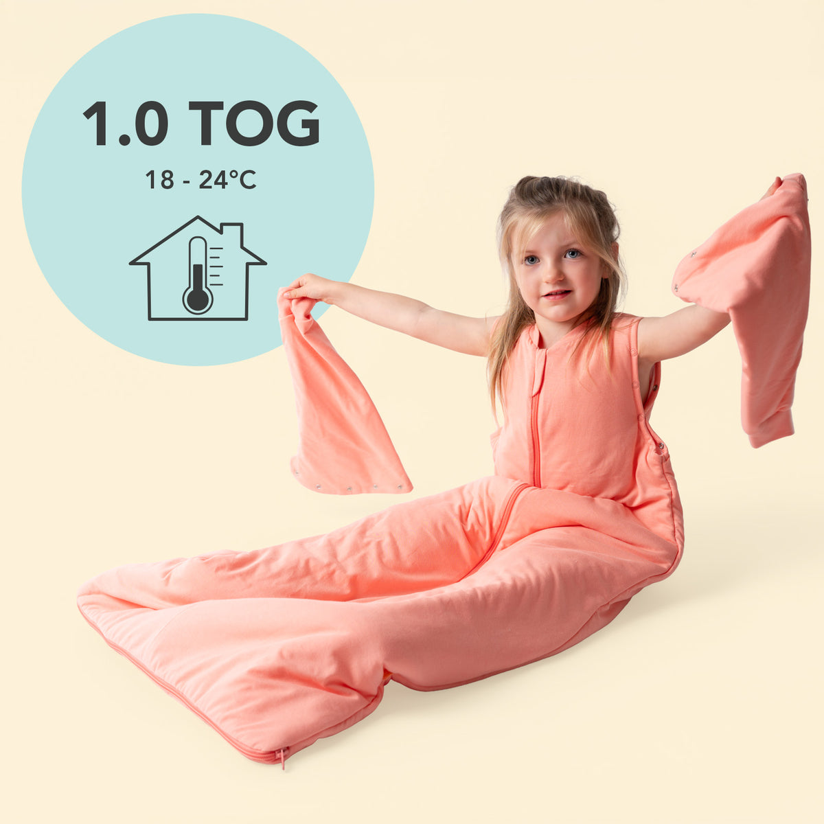 Saco de dormir para bebé 1.0 TOG_Melocotón_TOG_1201