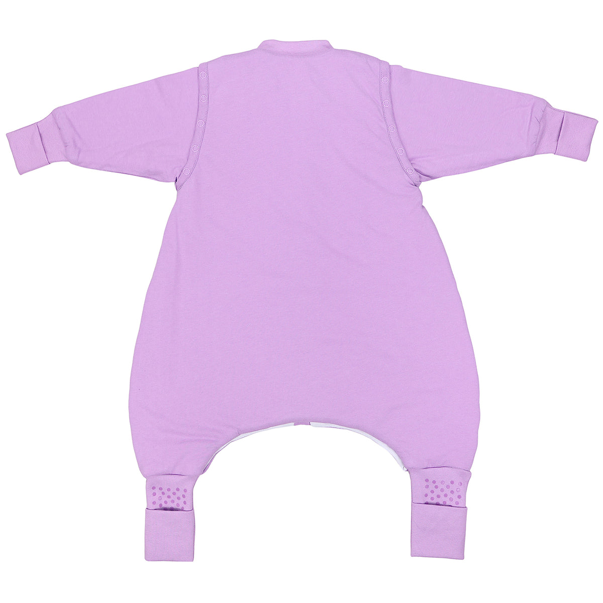 Saco de dormir con pies y suelas antideslizantes 2.5 TOG_Lila_parte trasera_1202