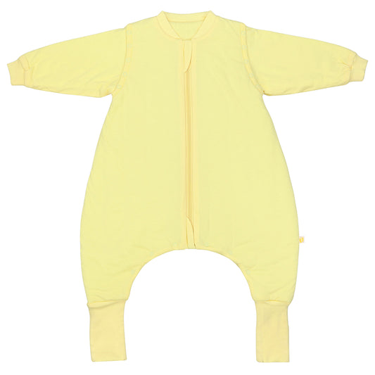 Saco de dormir con pies y suelas antideslizantes 2.5 TOG_Amarillo Claro_parte frontal_1202