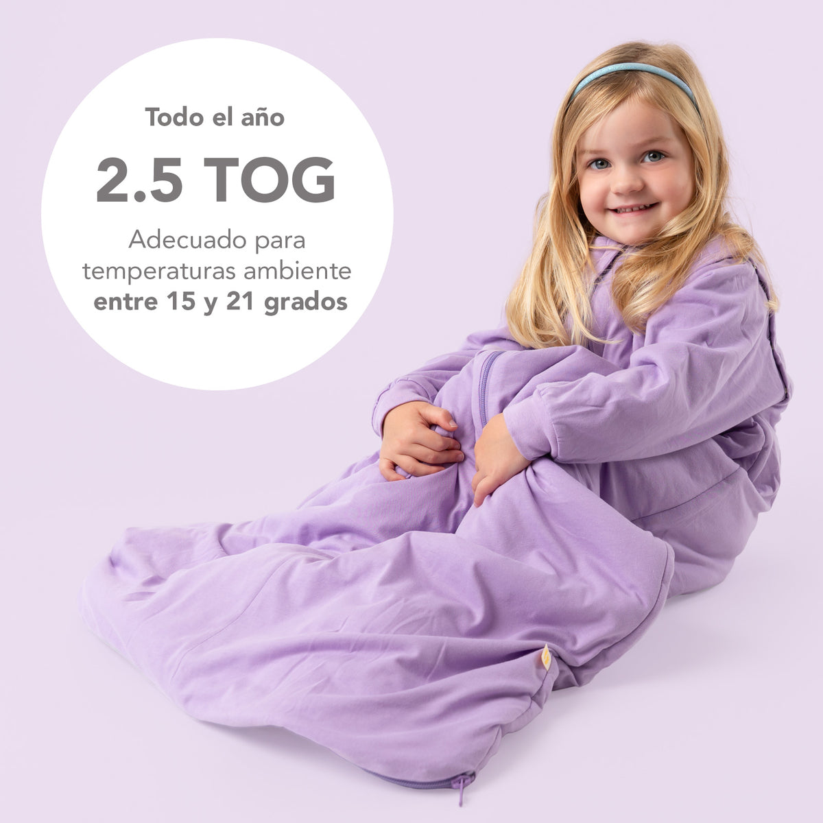 Saco de dormir para bebé 2.5 TOG_Lila_TOG_1203