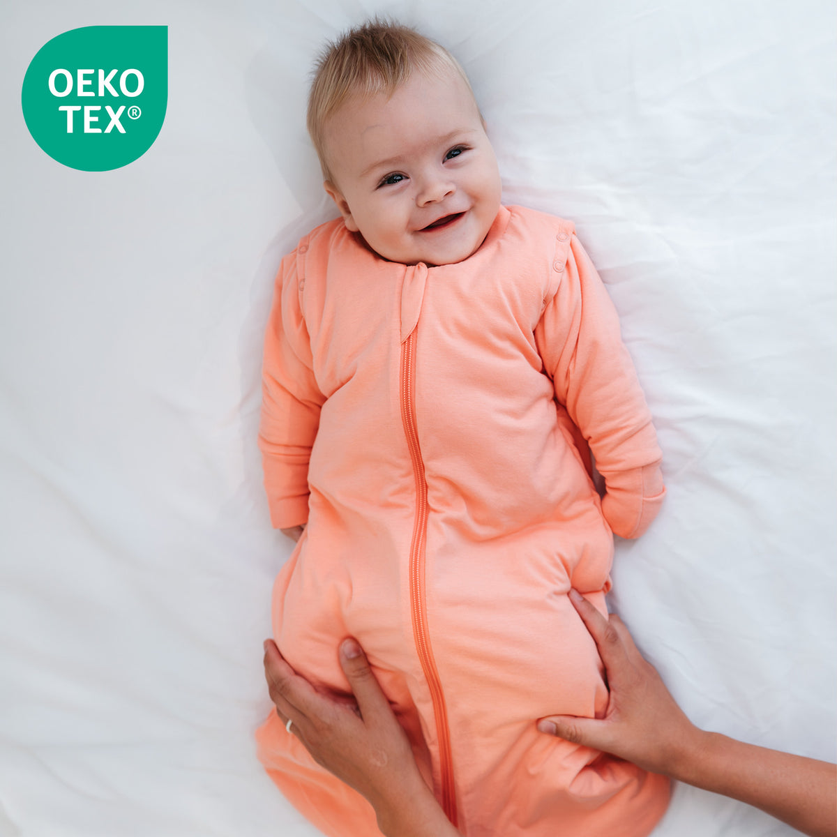 Saco de dormir para bebé 2.5 TOG_Melocotón_OEKOTEX_1203