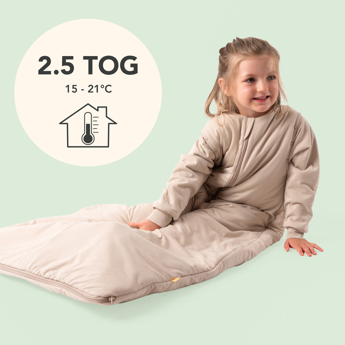 Saco de dormir para bebé 2.5 TOG_Taupe_TOG_1203
