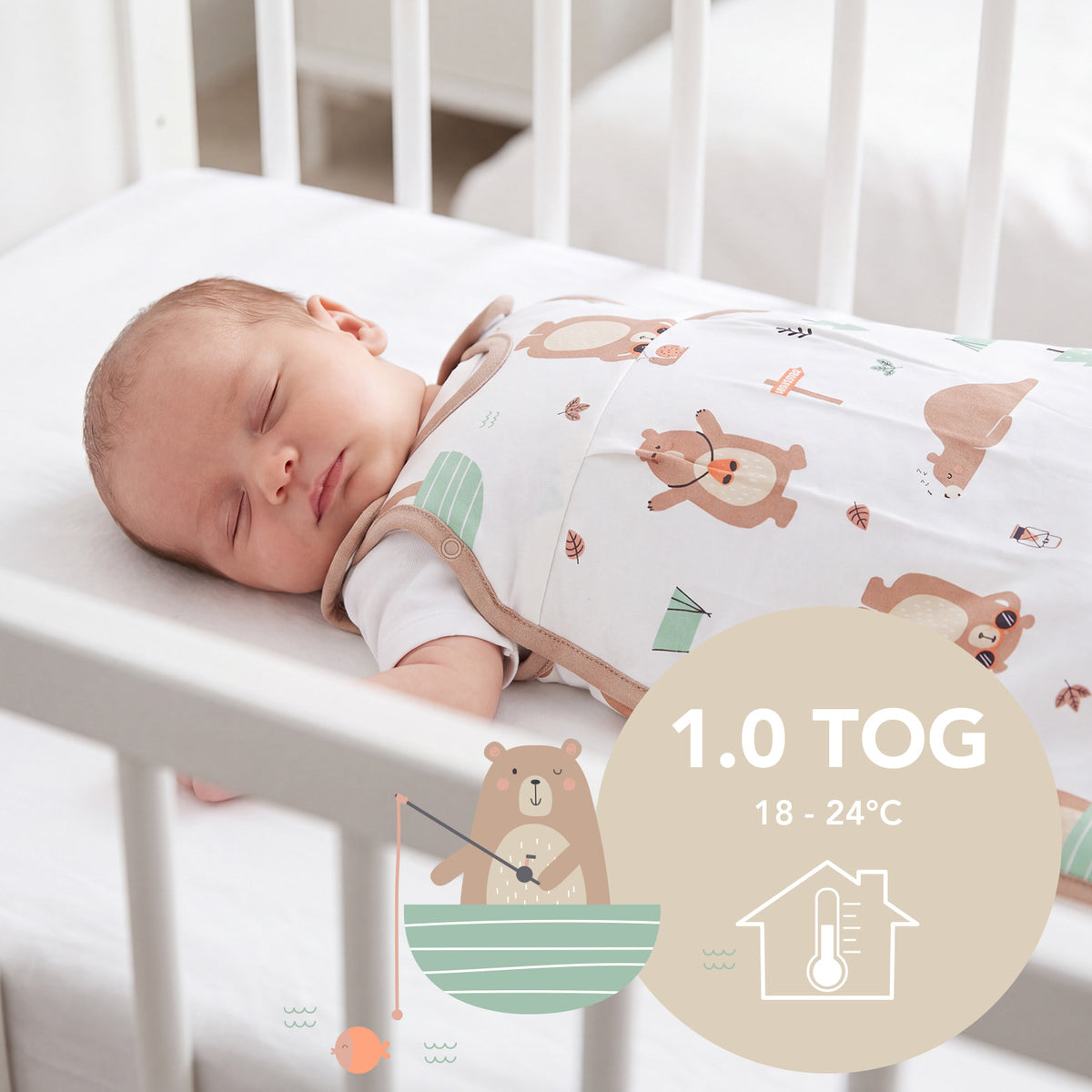 Saco de dormir para bebé 1.0 TOG_Oso Explorador_TOG_1204