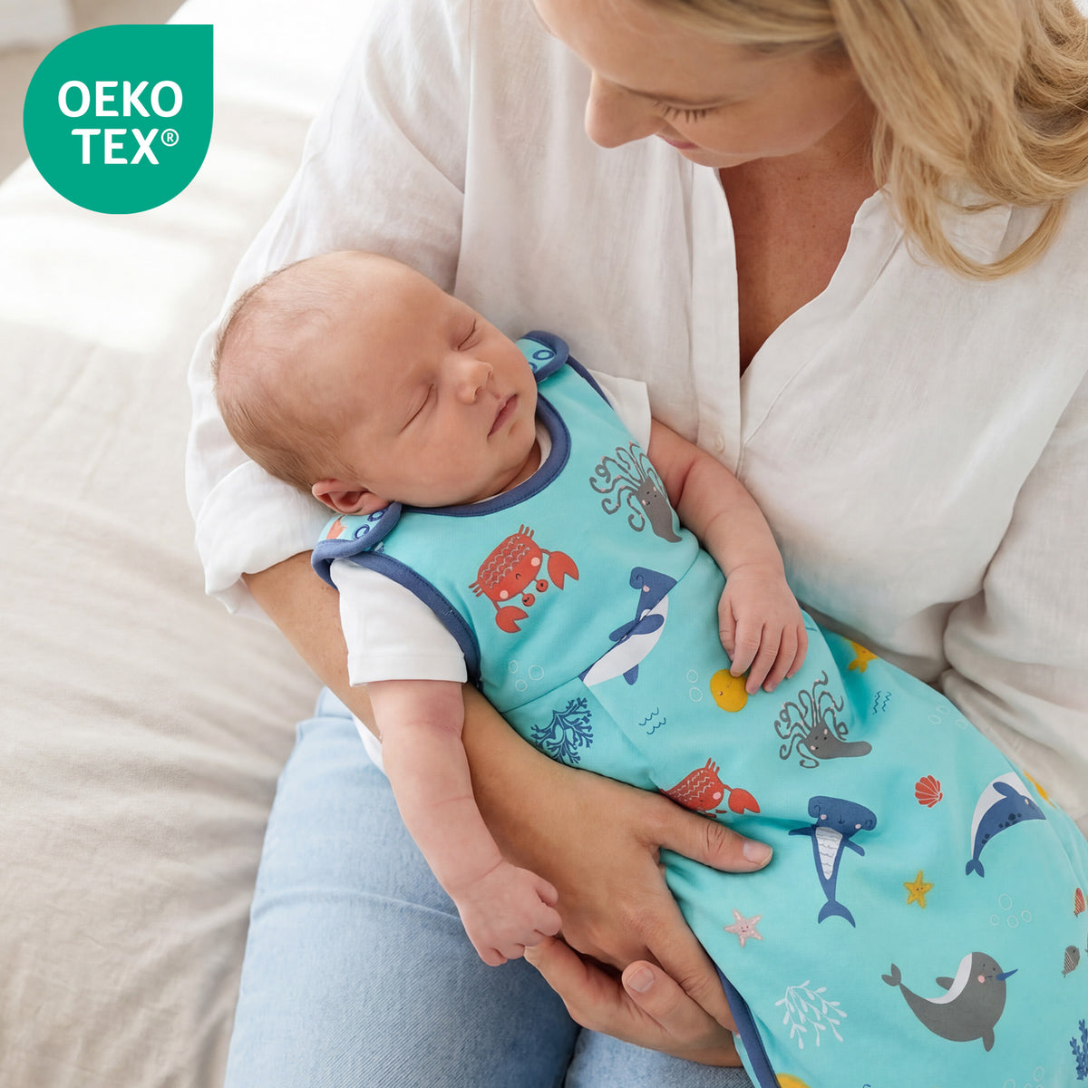 Saco de dormir para bebé 1.0 TOG_Animales marinos_OEKOTEX_1204