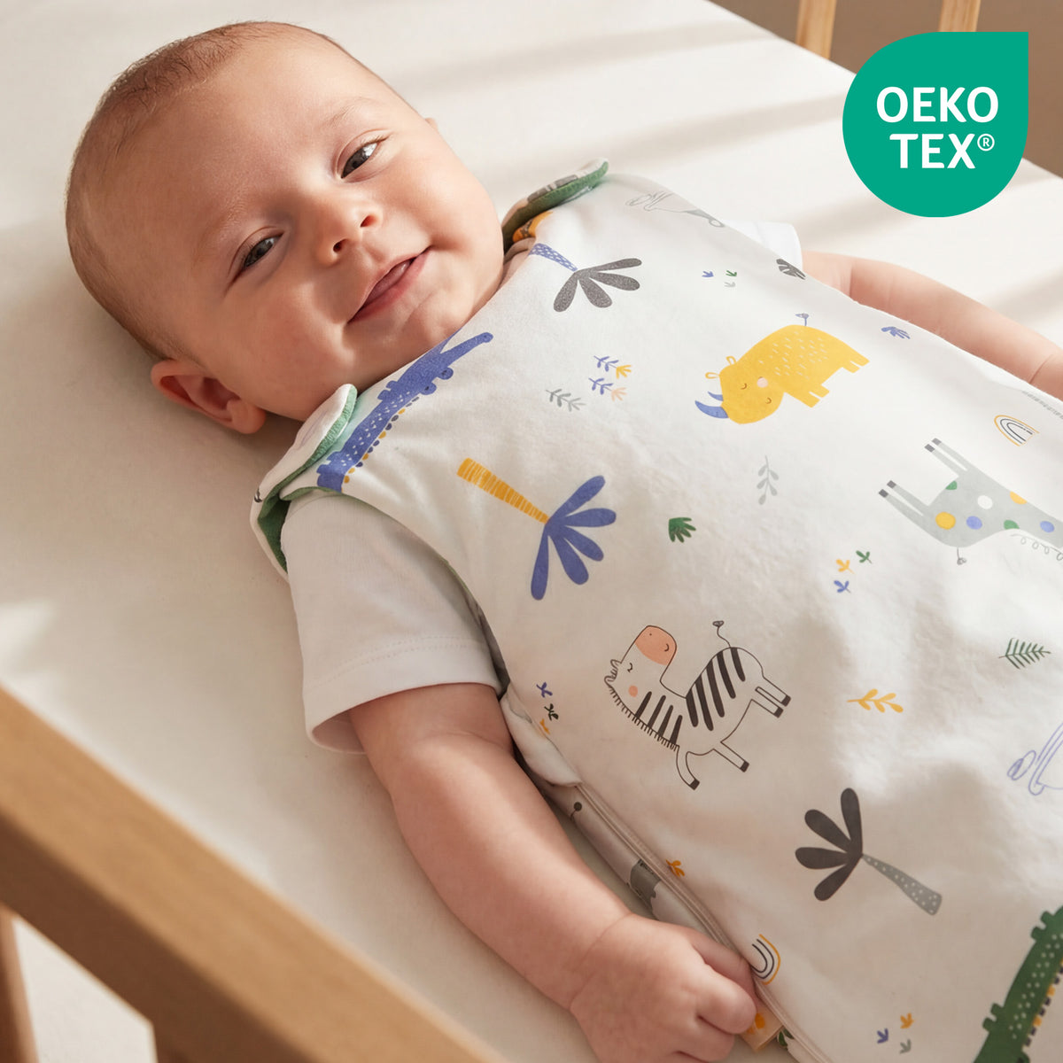 Saco de dormir para bebé 2.5 TOG_Jungla_OEKOTEX_1205