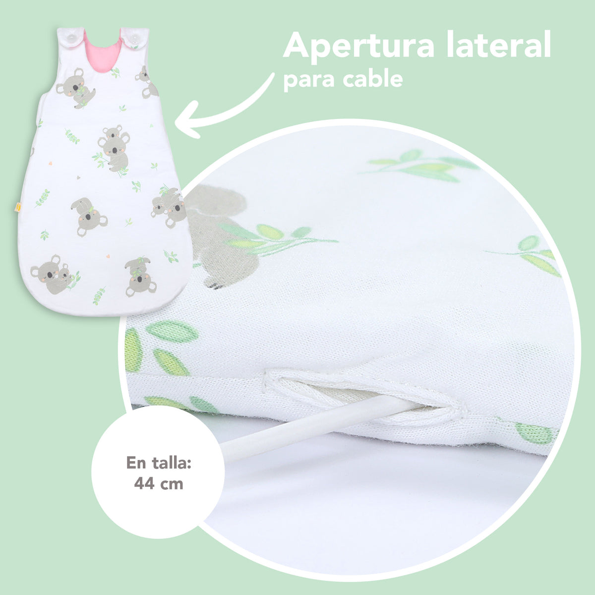 Saco de dormir para bebé 2.5 TOG_Koala_detalle3_1205