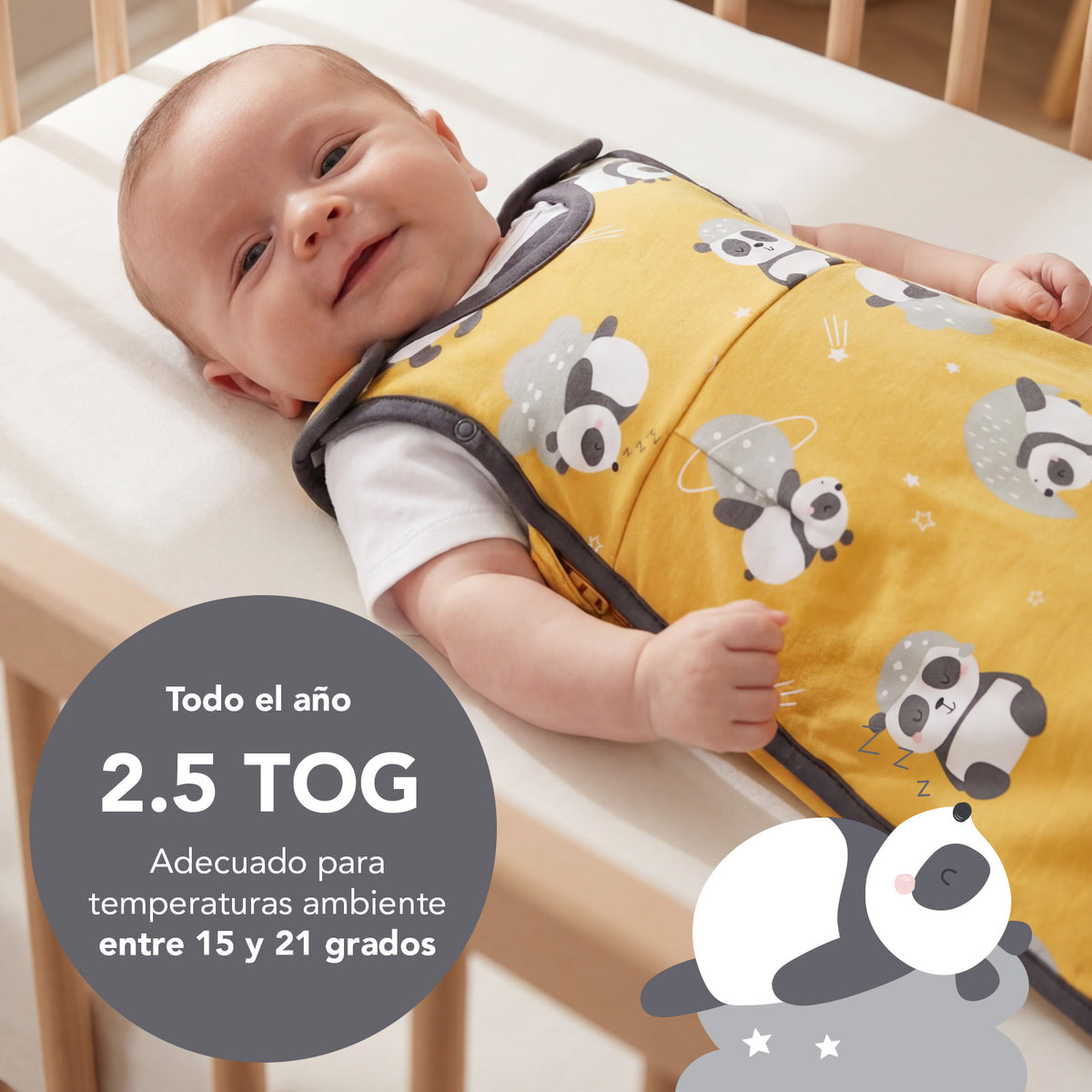 Saco de dormir para bebé 2.5 TOG_Panda_TOG_1205
