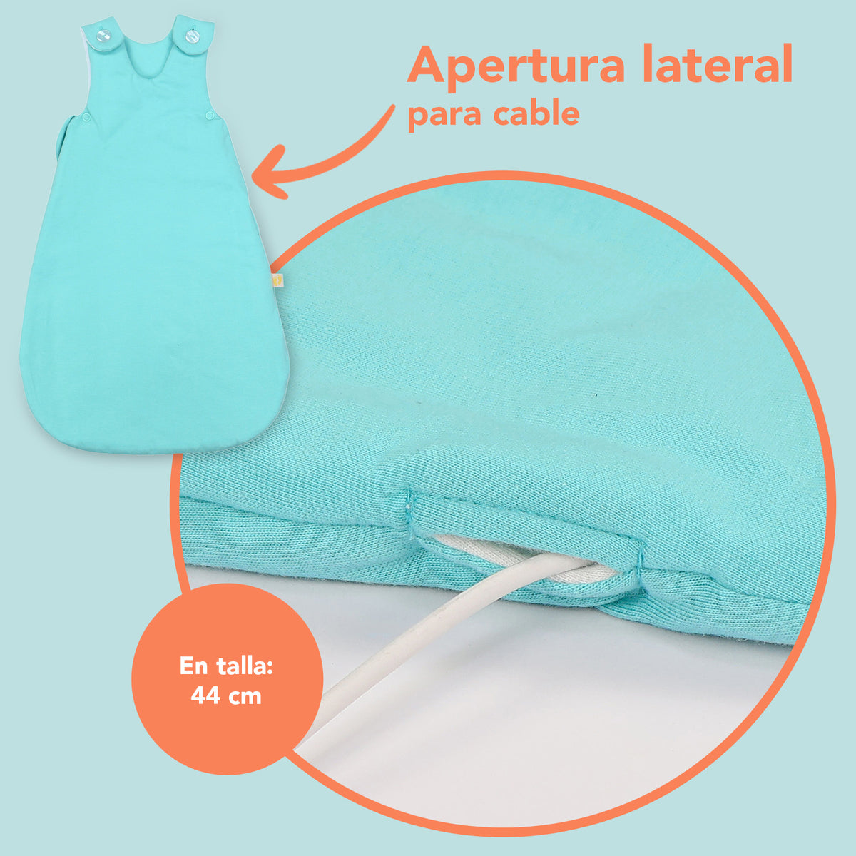 Saco de dormir para bebé 1.0 TOG_Agua_detalle3_1206