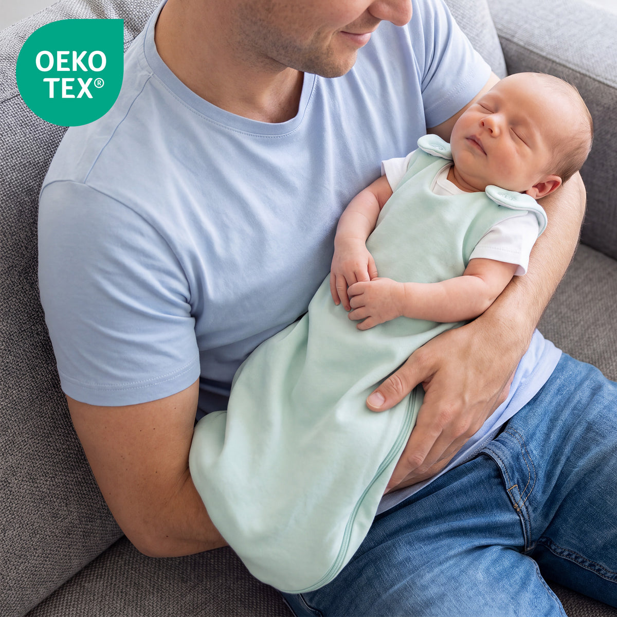 Saco de dormir para bebé 2.5 TOG_Salvia_OEKOTEX_1207
