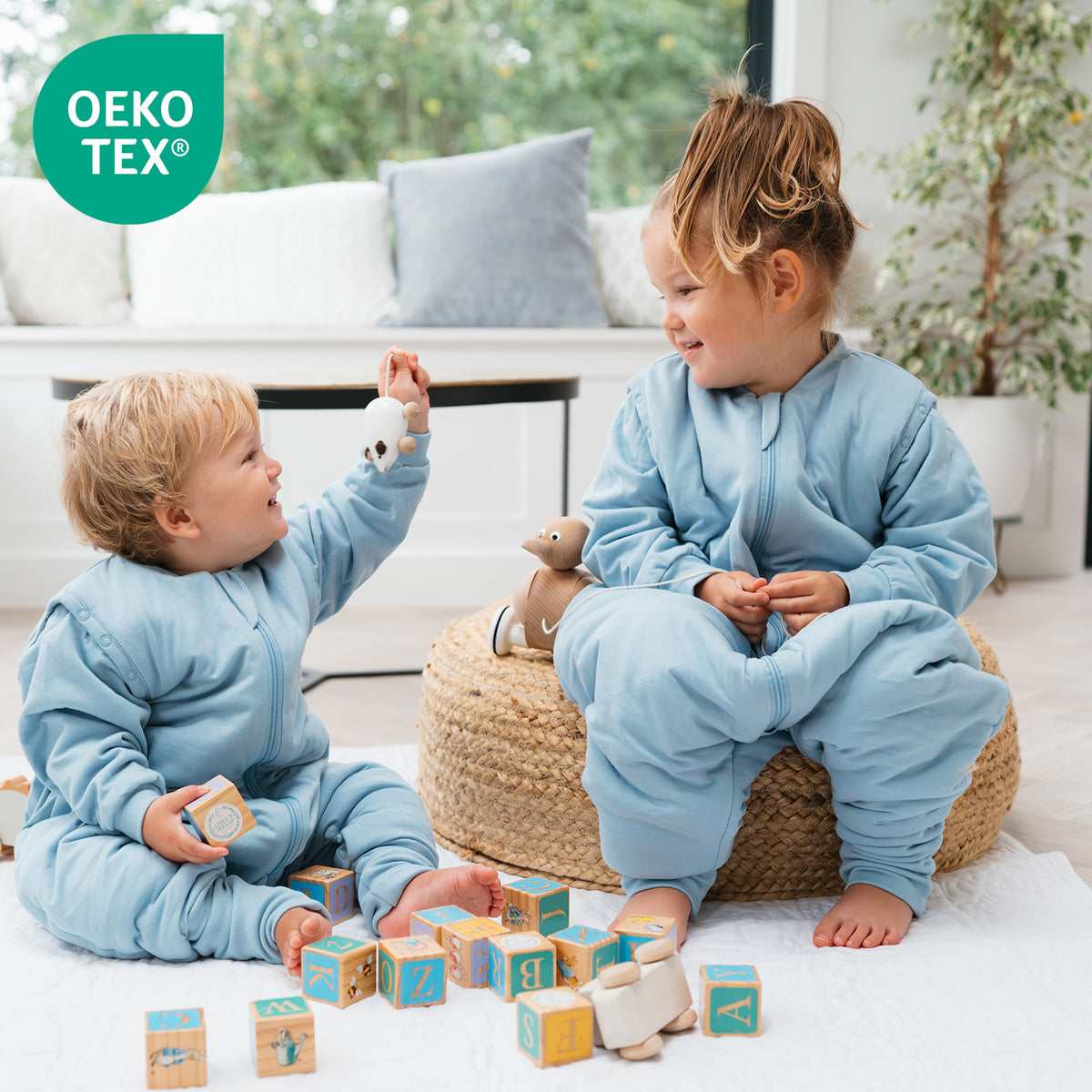 Saco de dormir con pies y suelas antideslizantes 3.5 TOG_Canguro_OEKOTEX_1209